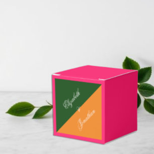Vibrant Sunrise Minimalist Mix & Match Wedding Favour Box