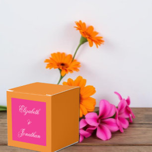 Vibrant Sunrise Minimalist Mix & Match Wedding Favour Box