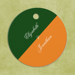 Vibrant Sunrise Minimalist Mix & Match Wedding Favour Tags