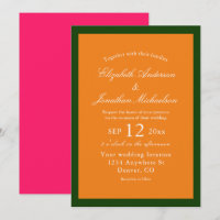 Vibrant Sunrise Minimalist Mix & Match Wedding