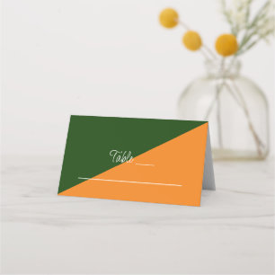 Vibrant Sunrise Minimalist Mix & Match Wedding Place Card