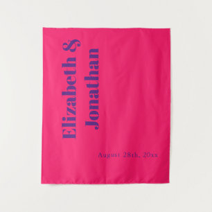 Vibrant Sunrise Minimalist Mix & Match Wedding Tapestry