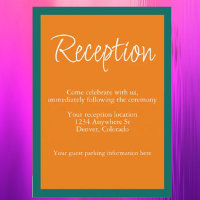 Vibrant Sunrise Mix & Match Wedding Reception