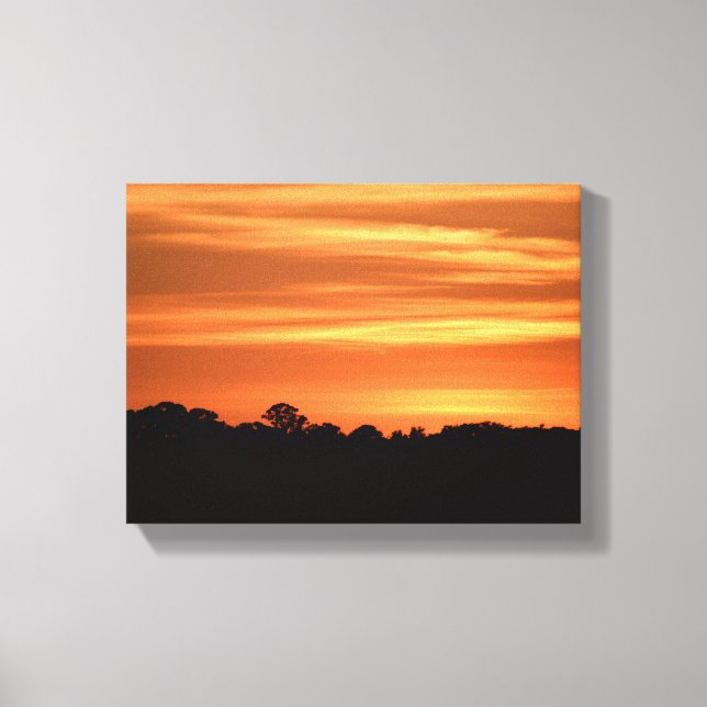 Vibrant sunset background canvas print (Front)