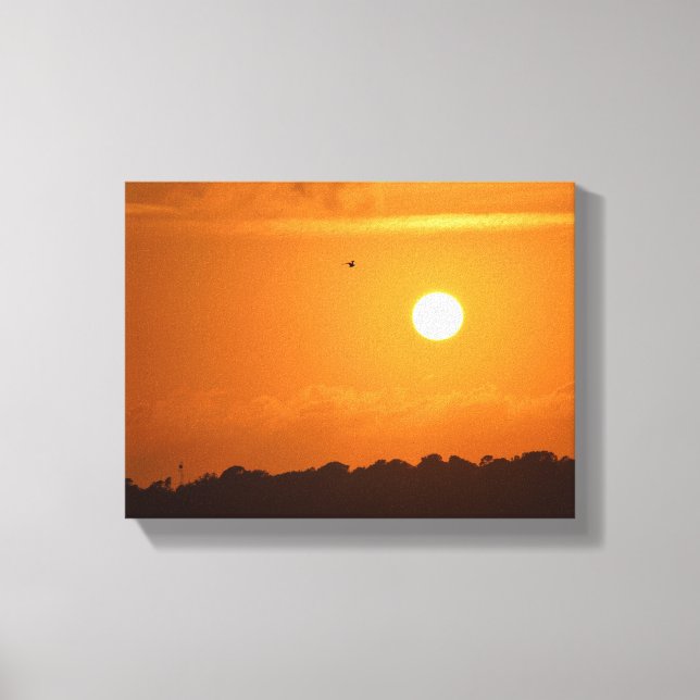 Vibrant sunset canvas print (Front)