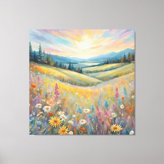 Vibrant Sunset Canvas Print
