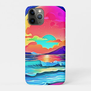 Vibrant Sunset Seascape iPhone 11 Pro Case