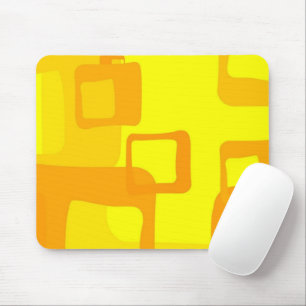 Vibrant Sunshine Flow – Modern Abstract Art Shapes Mouse Mat