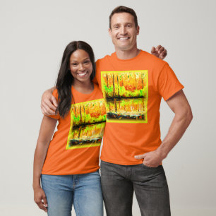 "Vibrant Swamp Forest" Cute Painting. Buy Now T-Shirt