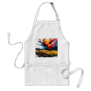 Vibrant Swirling Landscape Standard Apron