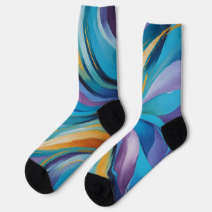 Vibrant Swirling Socks