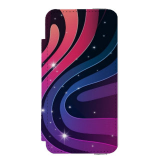 Vibrant Swirls: Gradient Wallpaper Incipio Watson™ iPhone 5 Wallet Case