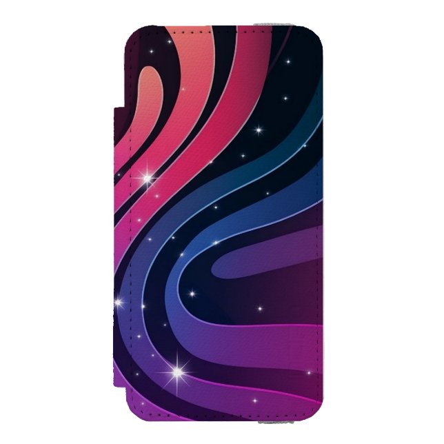 Vibrant Swirls: Gradient Wallpaper Incipio iPhone Wallet Case (Folio Front)