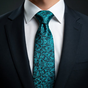 Vibrant Teal Speckle Tie