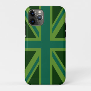 Vibrant Teal Union Jack Case-Mate iPhone Case