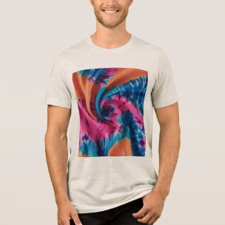 Vibrant Tie-Dye & Dreamy Gradient Pattern Design  Tri-Blend Shirt