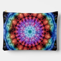 Vibrant Tie Dye Kaleidoscope Rainbow Mandala