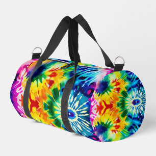 Vibrant Tie Dye Sport Kit Weekender Duffle Bag