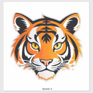 Vibrant Tiger Face