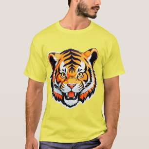 Vibrant Tiger Face T-Shirt