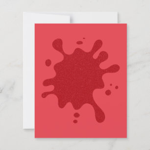 Vibrant Tomato-Red Splash Flat Sheet – Customise
