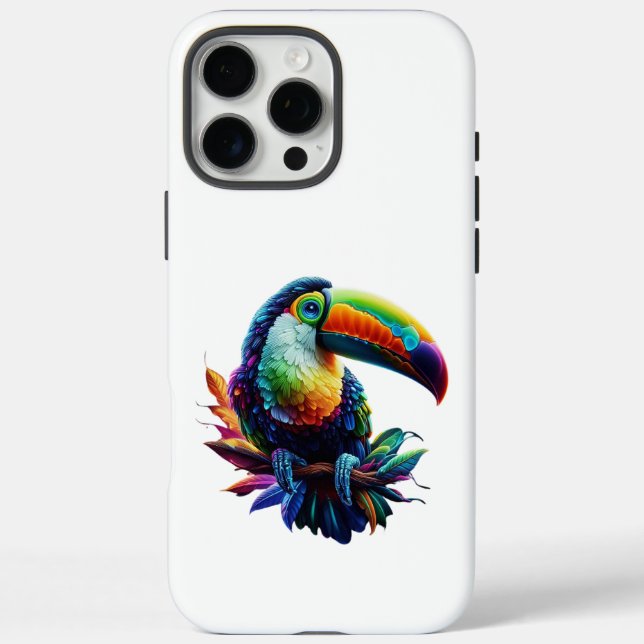 Vibrant Toucan Bird – Tropical Nature Art Case-Mate iPhone Case (Back)