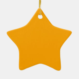 Vibrant Traffic Yellow Decor You Can Customise Ceramic Tree Decoration