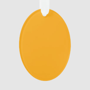Vibrant Traffic Yellow Decor You Can Customise Ornament