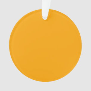Vibrant Traffic Yellow Decor You Can Customise Ornament