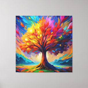 Vibrant Tree of Life Canvas Print