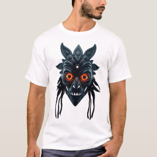 Vibrant Tribal Mask Wormhole Eyes T-Shirt
