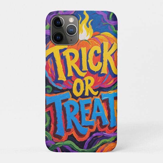 Vibrant "Trick or Treat" Halloween Case-Mate iPhone Case (Back)