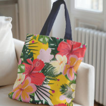 Vibrant Tropical Floral Pattern