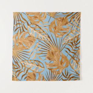 Vibrant Tropical Flowers: Colourful Seamless. Tapestry