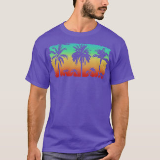 Vibrant Tropical Forest Silhouette Streetwear T-Shirt