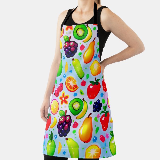 Vibrant Tropical Fruits Apron (Insitu)