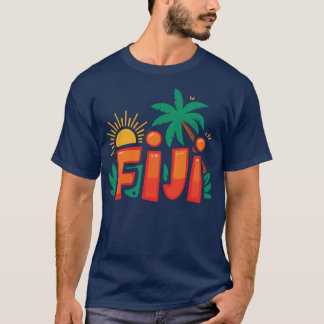 Vibrant Tropical Graphic Summer Sunshine TShirt
