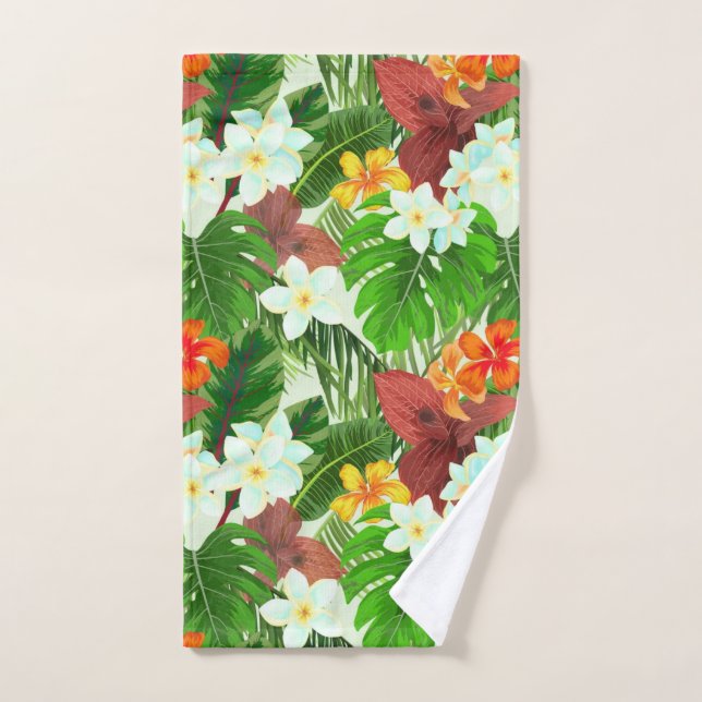 Vibrant Tropical Hand Towel (Hand Towel)