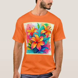 Vibrant Tropical Lilies: Summer Soul T-Shirt