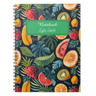 Vibrant Tropical Paradise: Exotic Fruits Design Notebook