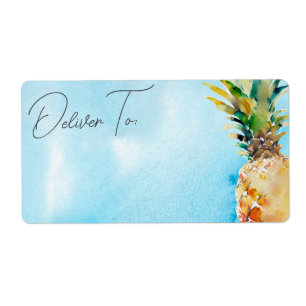 Vibrant Tropical Pineapple Envelope Address