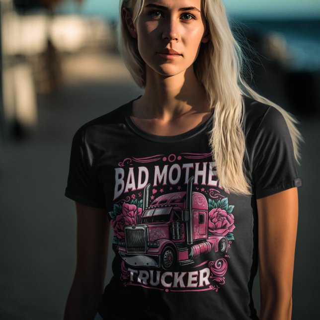 Vibrant truck art honours bad mother trucker T-Shirt (Creator Uploaded)