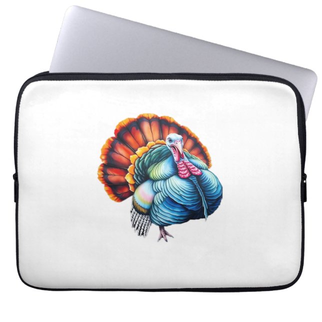 Vibrant Turkey Pride Art Classic T-Shirt Laptop Sleeve (Front)