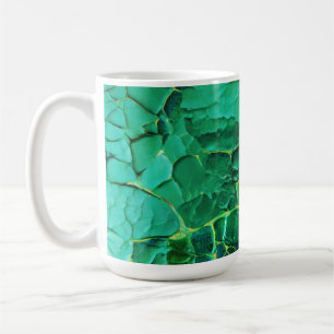 Vibrant Turquoise  Textured Pattern Coffee Mug