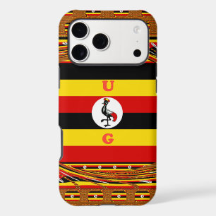 Vibrant Uganda Flag Inspired Art Crested Crane H