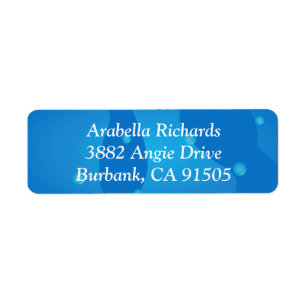 Vibrant Under the Sea Baby Address Labels