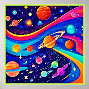 Vibrant Universe Art Poster