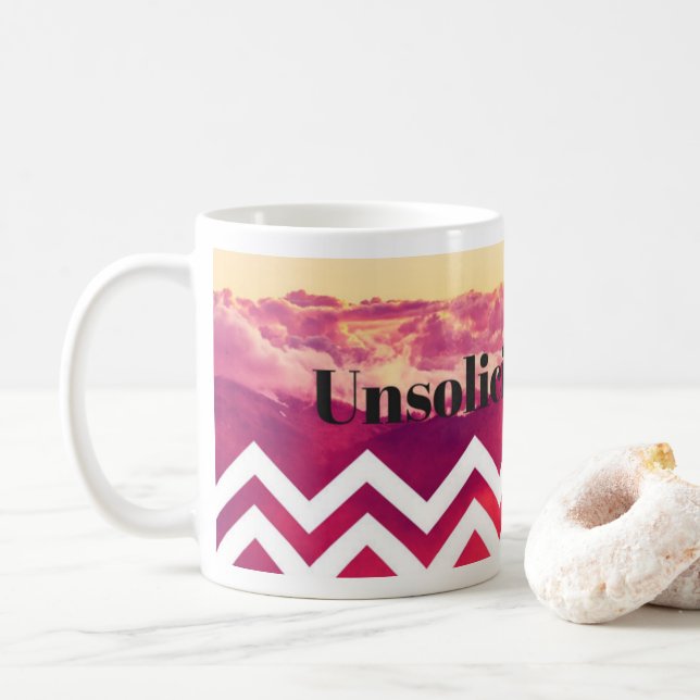Vibrant Unsolicited Press Coffee Mug (With Donut)