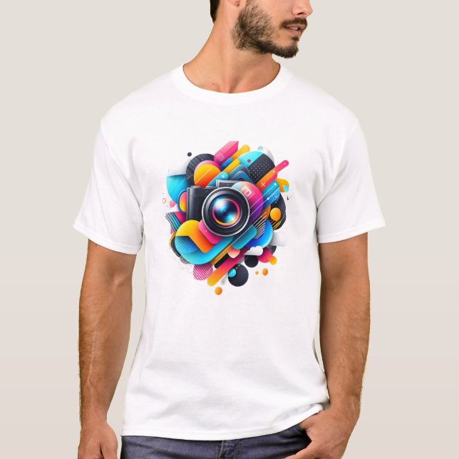 Vibrant Urban Abstract T-Shirt (Front)