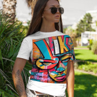 Vibrant Urban Graffiti Art Tee T-Shirt